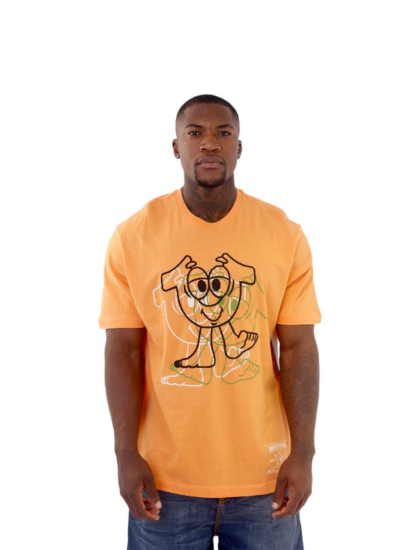 True Religion Relaxed T-Shirt Illusion Shoey Apricot Crush