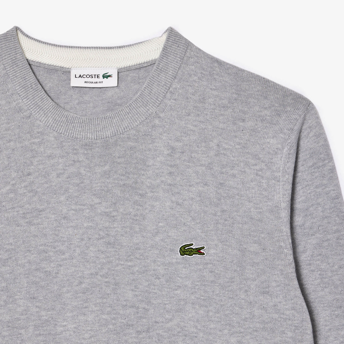 Lacoste Monochrome Crew Neck Cotton Sweater - view 2