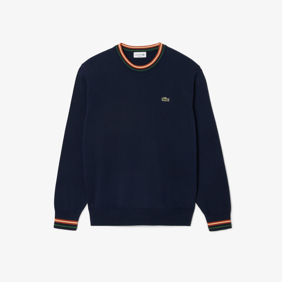Lacoste Striped Cotton Jersey Sweater - view 2