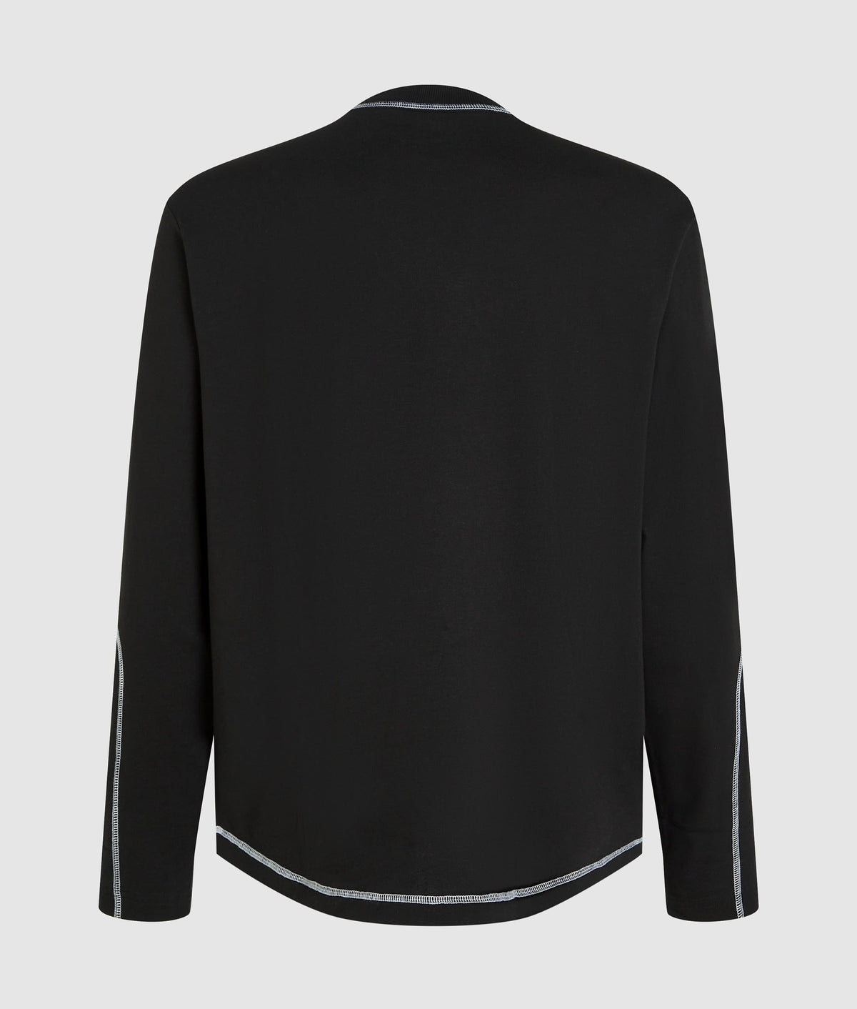 Contrast stitch long-sleeved T-shirt