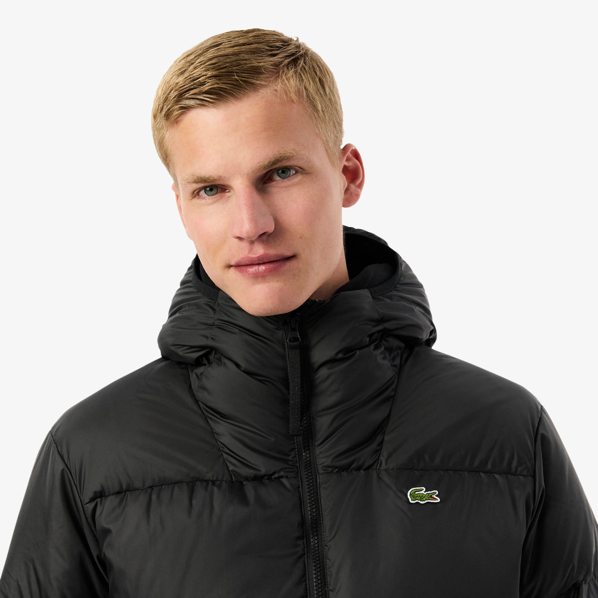 Lacoste Short Water-Repellent Hooded Puffed Jacket - view 4