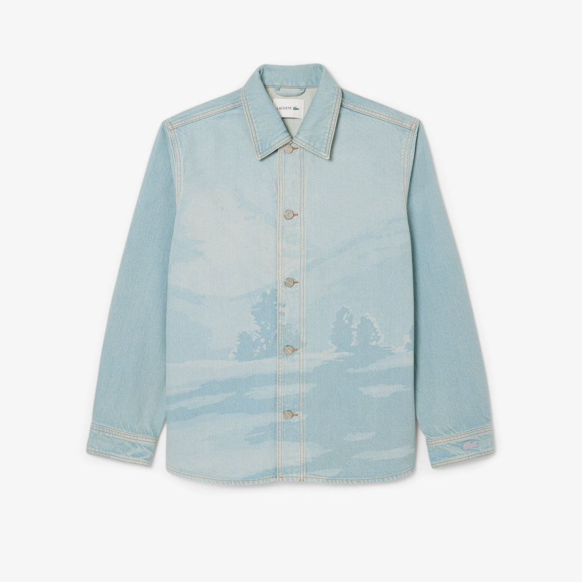 Lacoste Landscape Motif Denim Overshirt