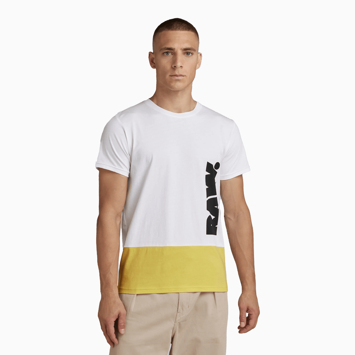 Men's Color Block RAW T Shirt