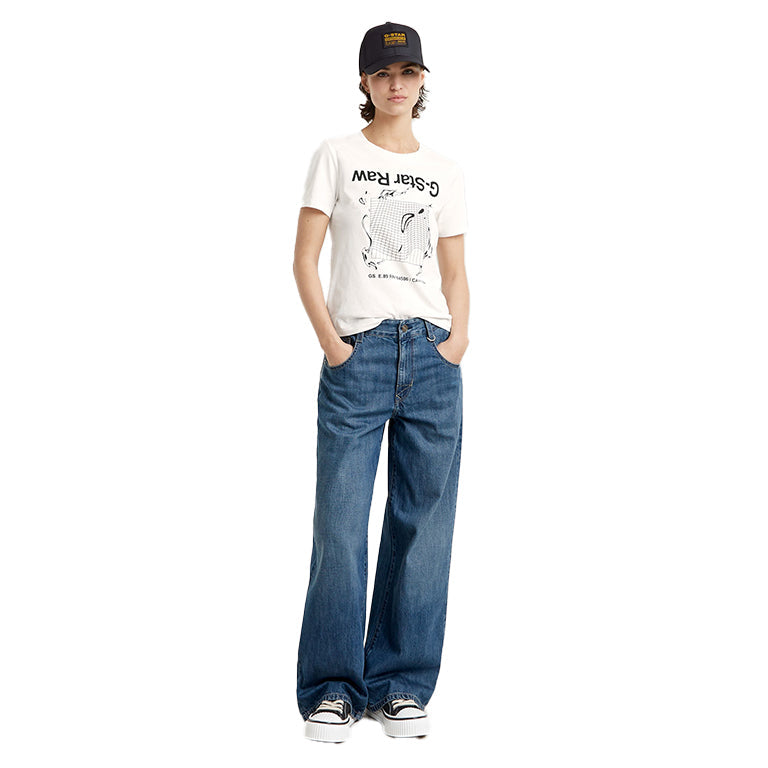 G-Star Grid Wave Graphic T-Shirt