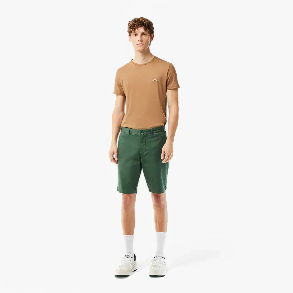 Slim Fit Stretch Cotton Shorts