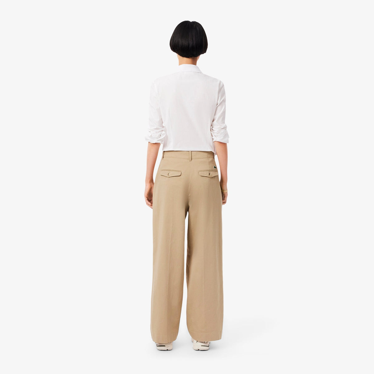 Lacoste Wide Fit Stretch Gabardine Chino Pants - view 4