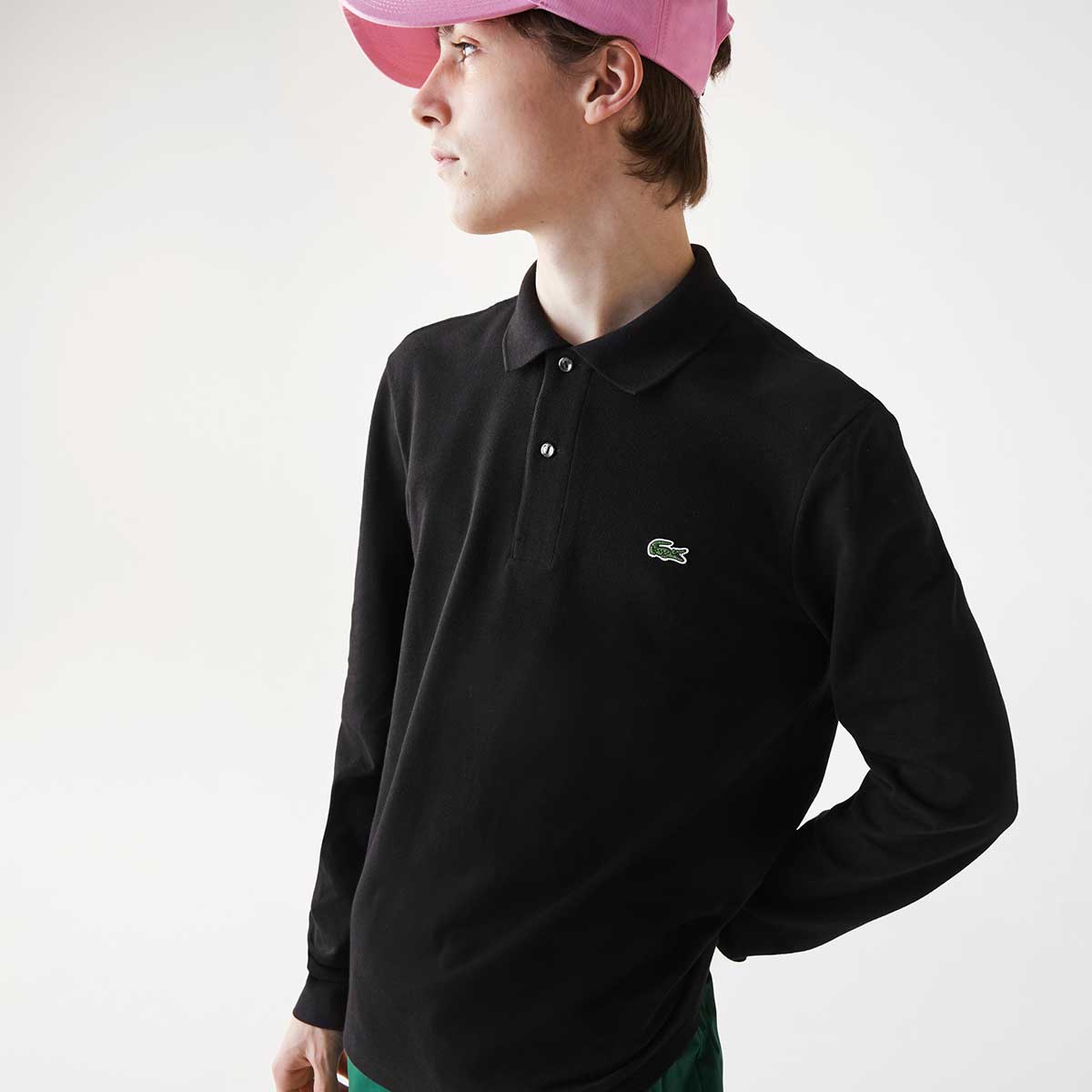 Long-Sleeve Classic Fit L.12.12 Polo Shirt