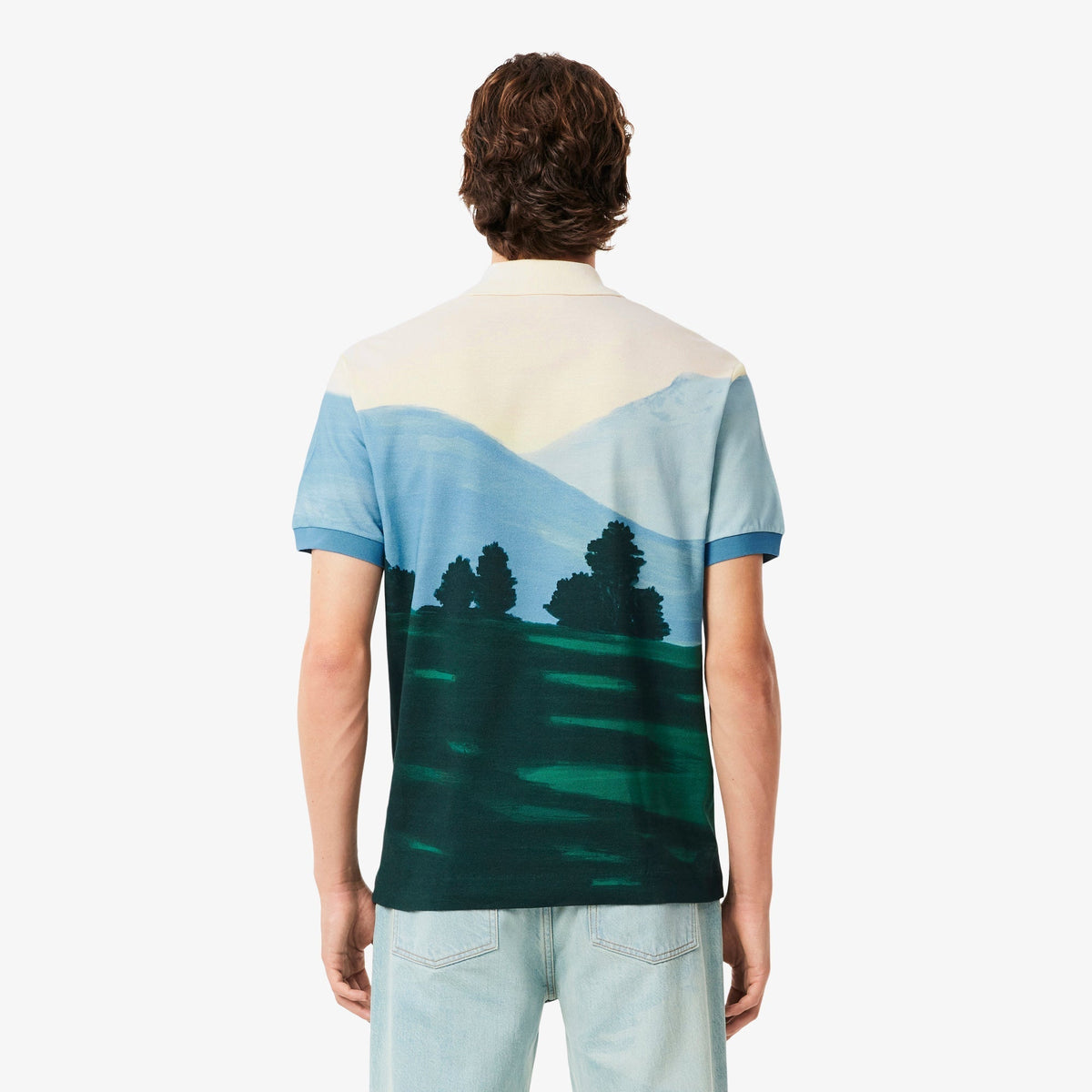 Lacoste Classic Fit Printed Petit Piqué Polo Shirt - view 4