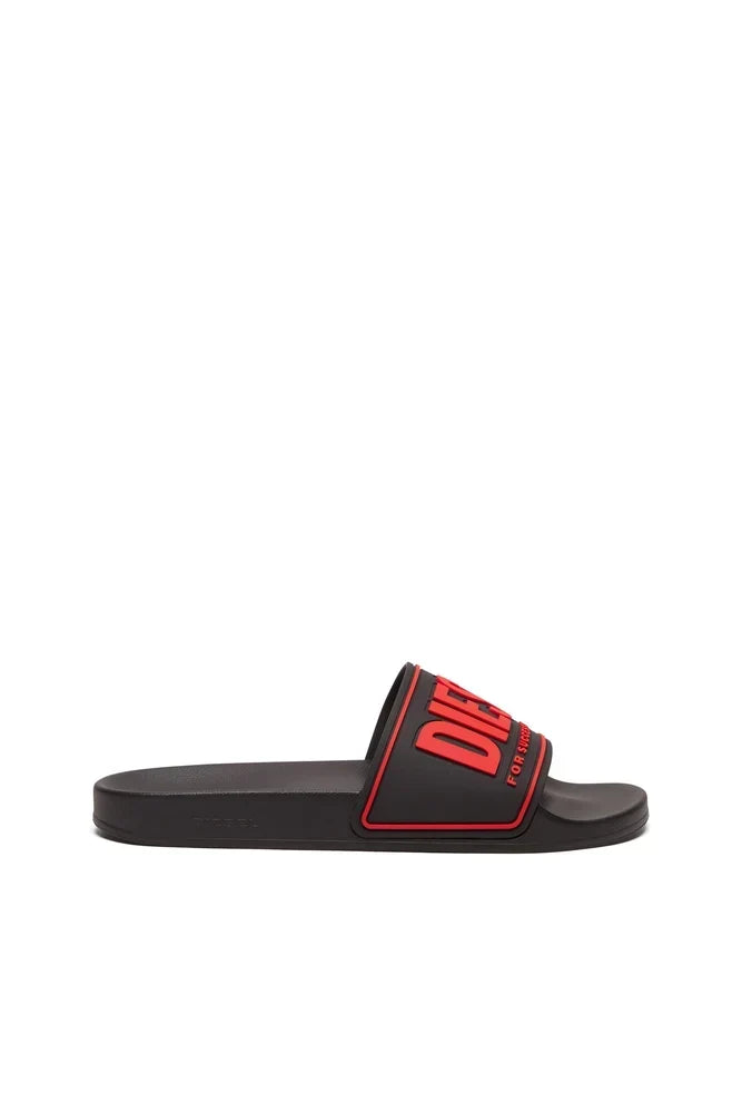 Diesel Sa-Mayemi-Pool slides with 3D logo
