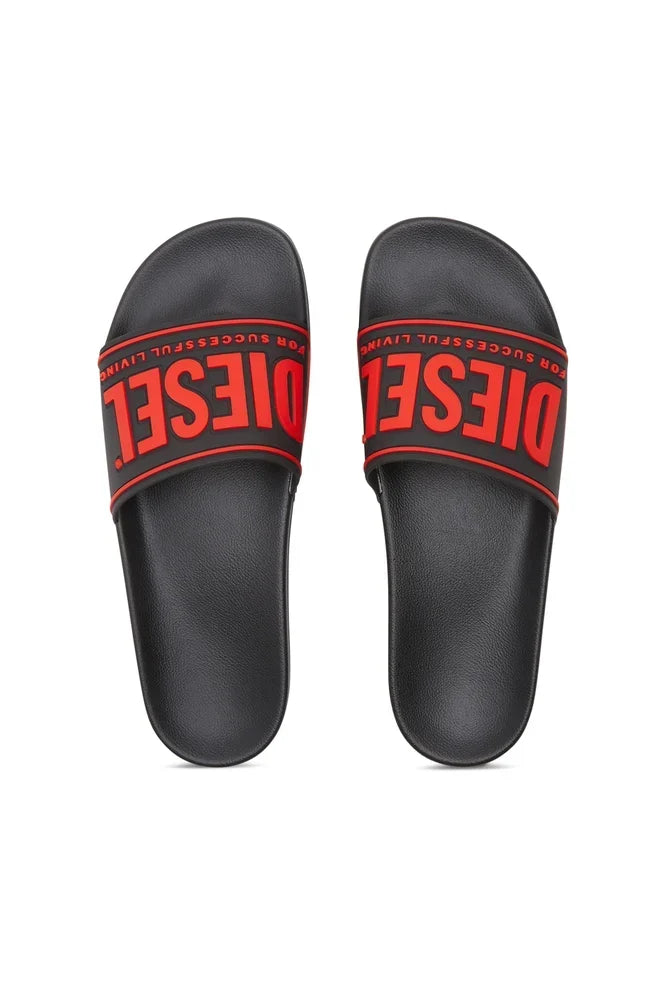 Diesel Sa-Mayemi-Pool slides with 3D logo - view 5