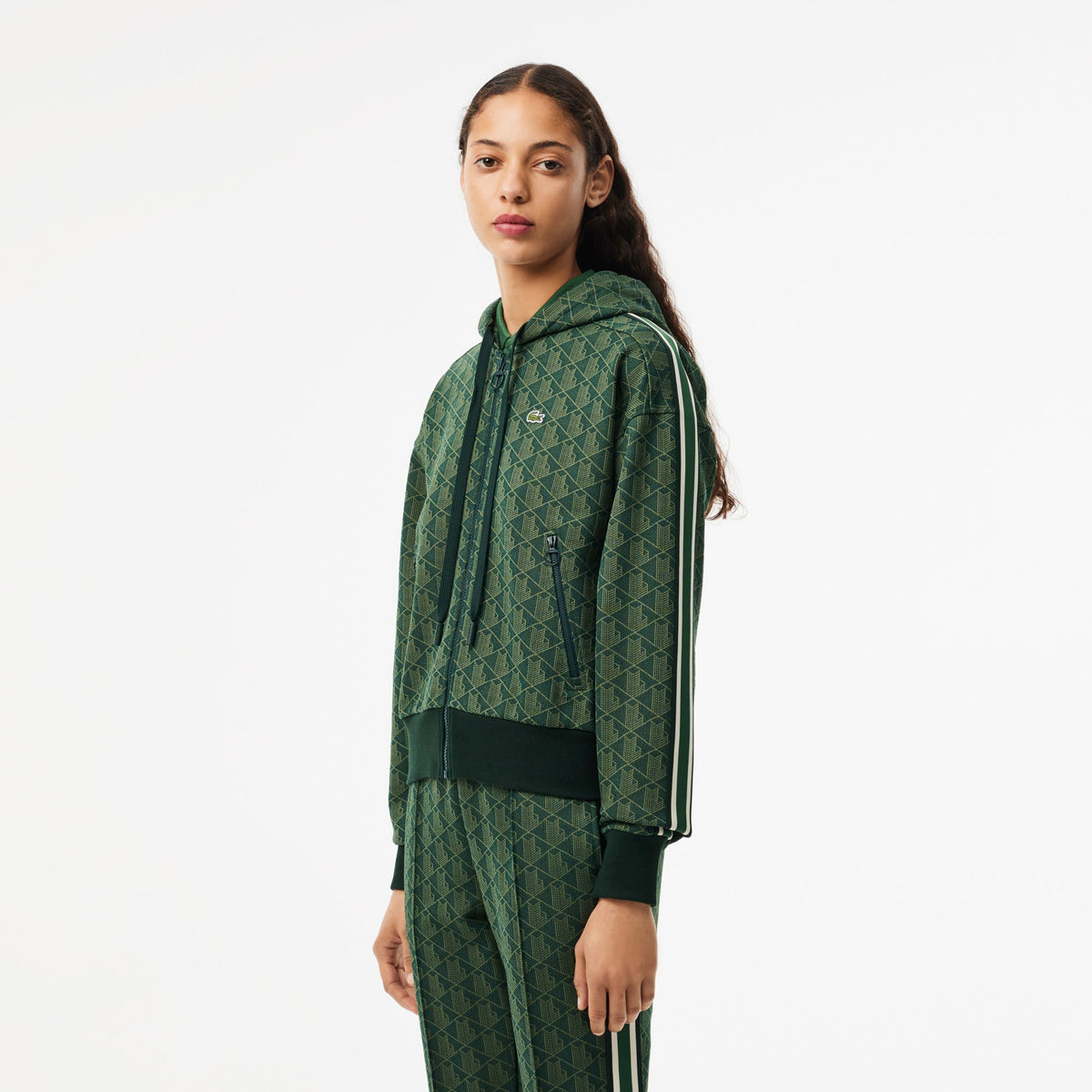 Lacoste Jacquard Monogram Hoodie