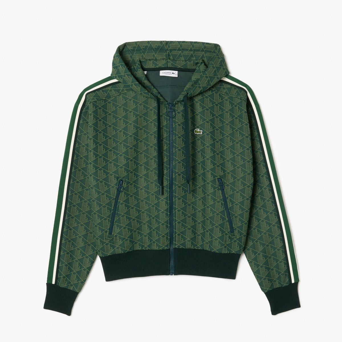 Lacoste Jacquard Monogram Hoodie - view 5