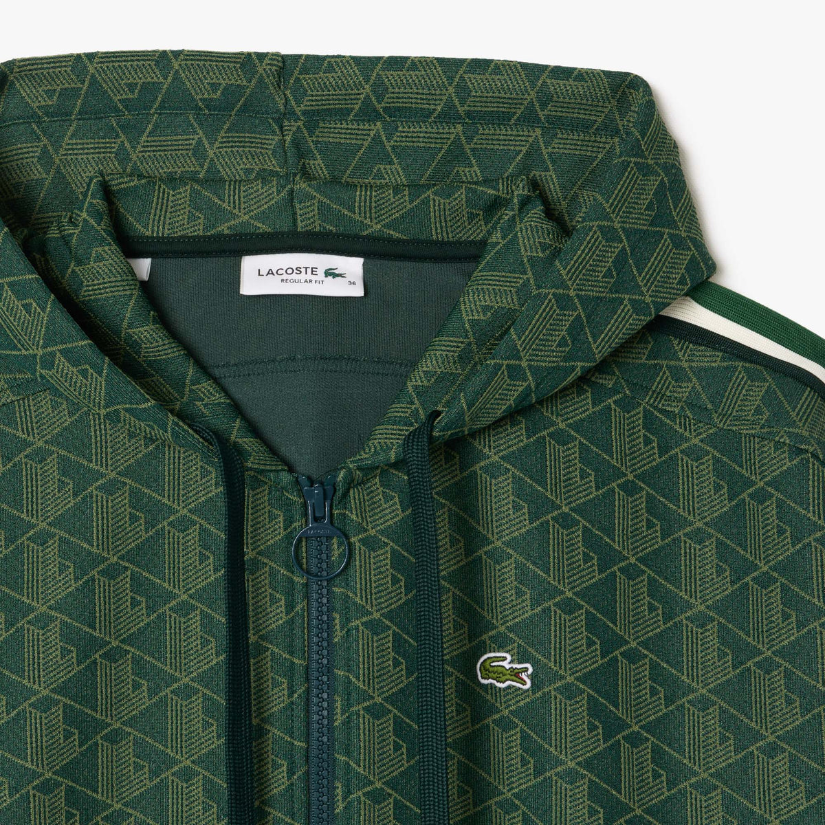 Lacoste Jacquard Monogram Hoodie - view 6