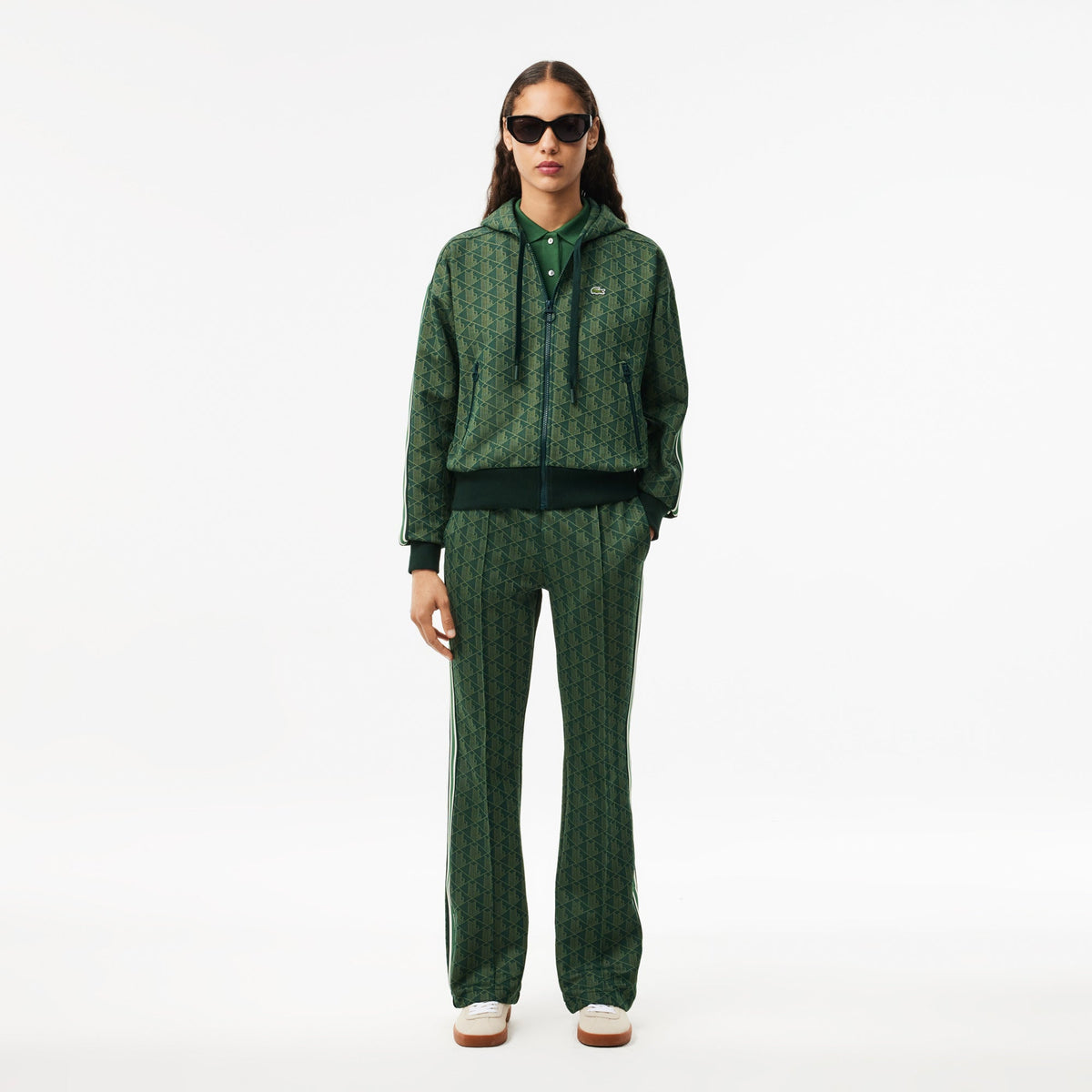 Lacoste Jacquard Monogram Hoodie - view 2