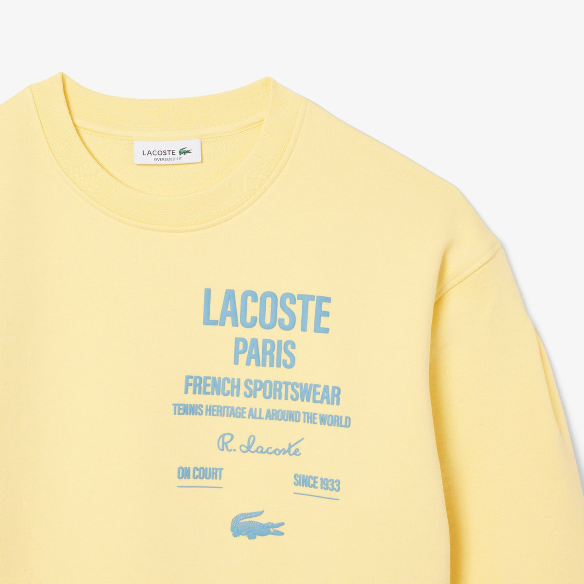 Lacoste Oversized Fit Pleated Print Sweatshirt - view 2