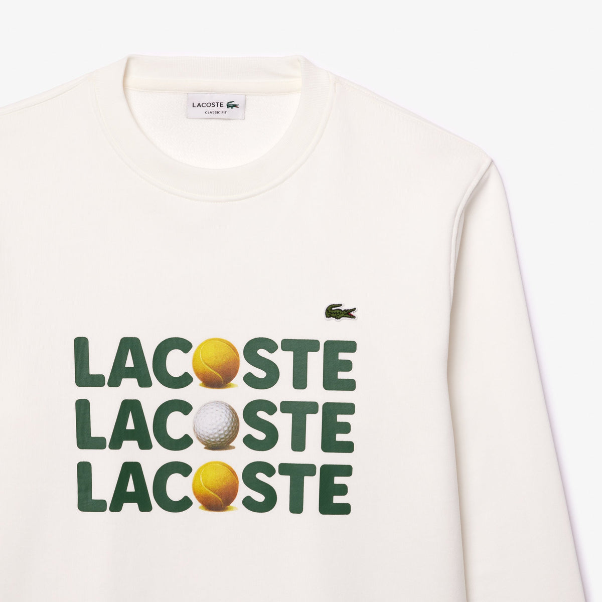 Lacoste Ball Print Fleece Sweatshirt - view 2