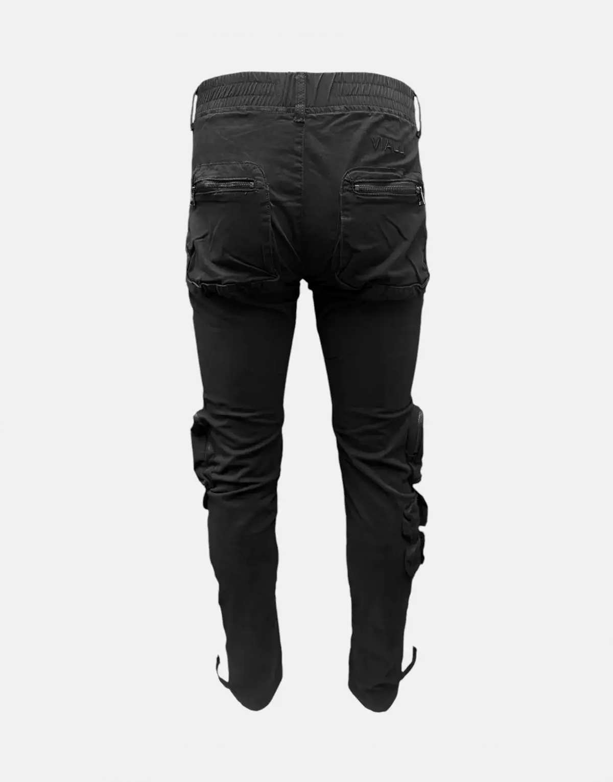 Vialli Captain Black Cargo Pants