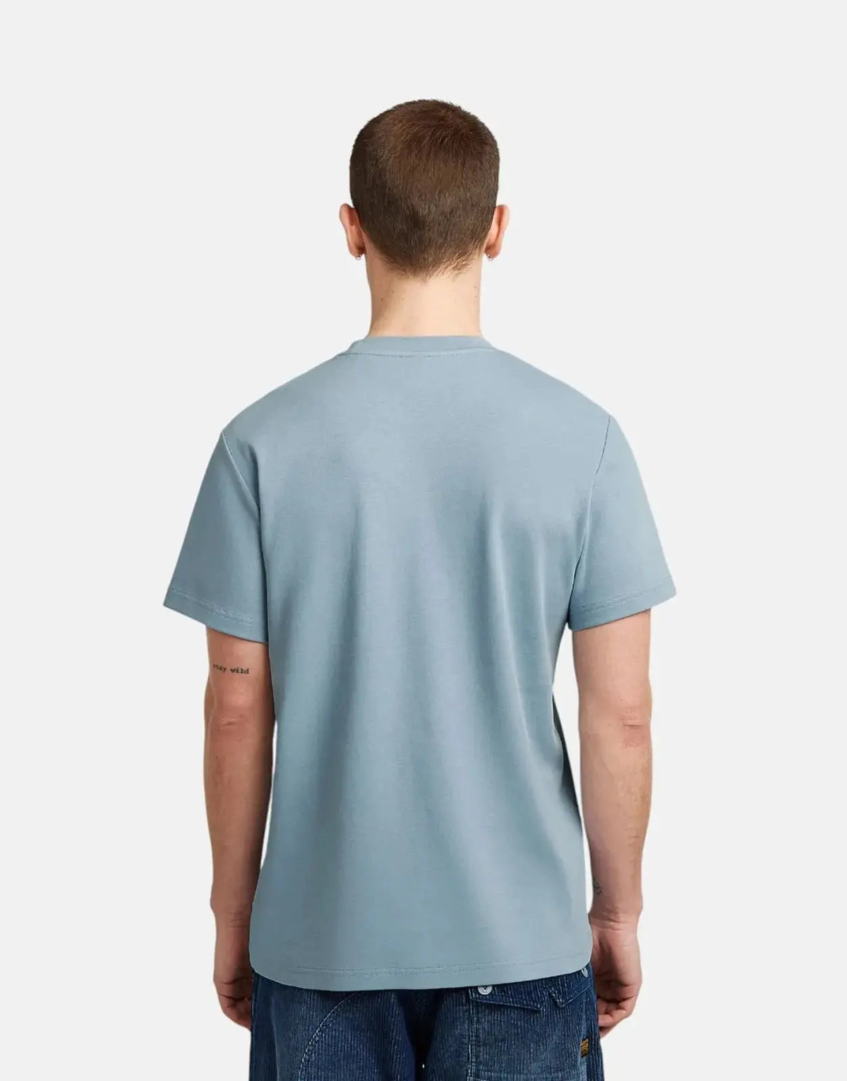 G-Star RAW Script Ash Blue T-Shirt - view 2