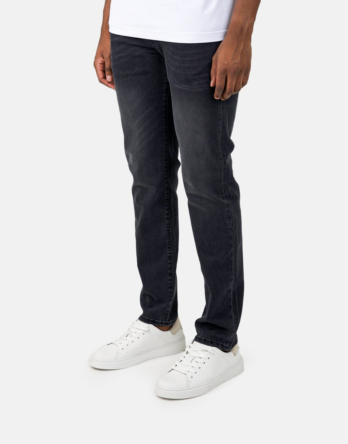 Les Hommes Black Wash Jeans - view 3