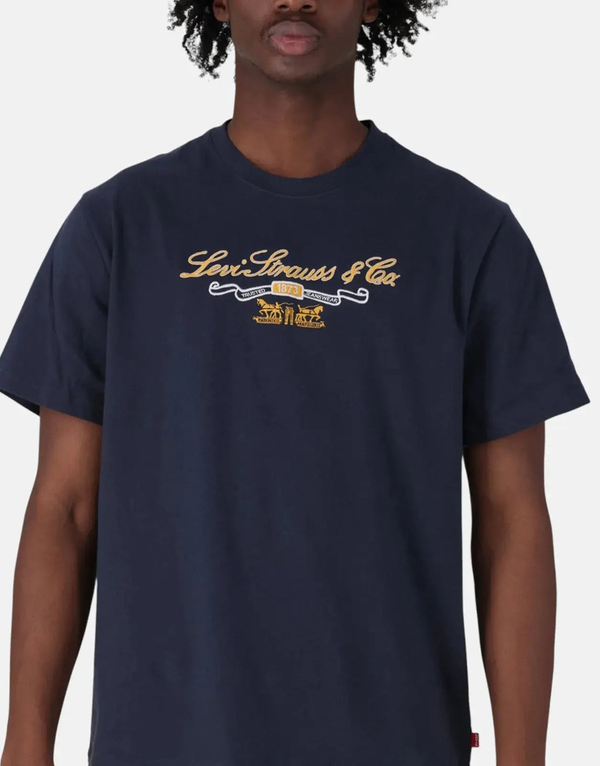 Levi's LS&Co Prep Script Relaxed Fit Navy T-Shirt - view 3