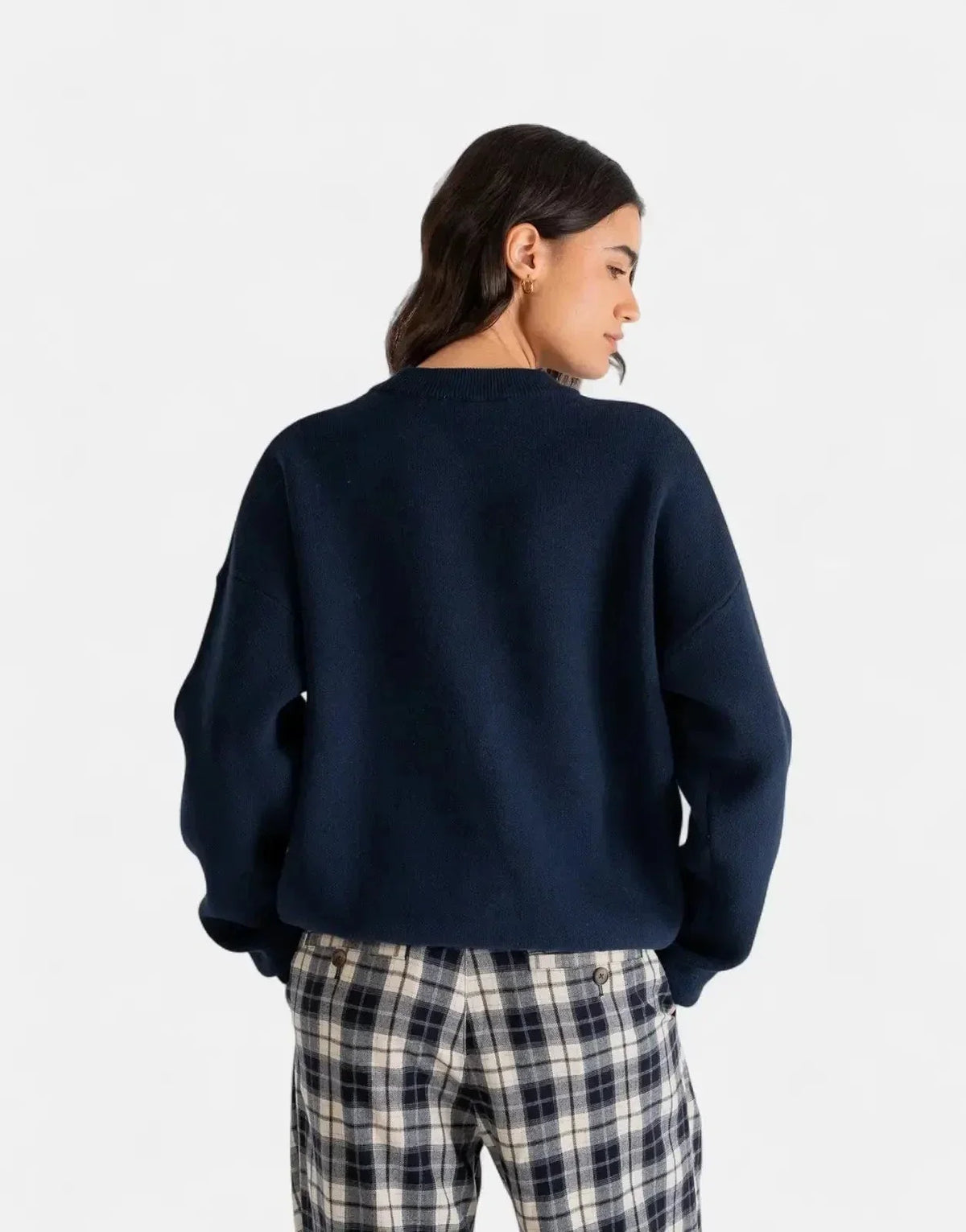 Prohibited Bloom Knit Navy Sweatshirt - view 3