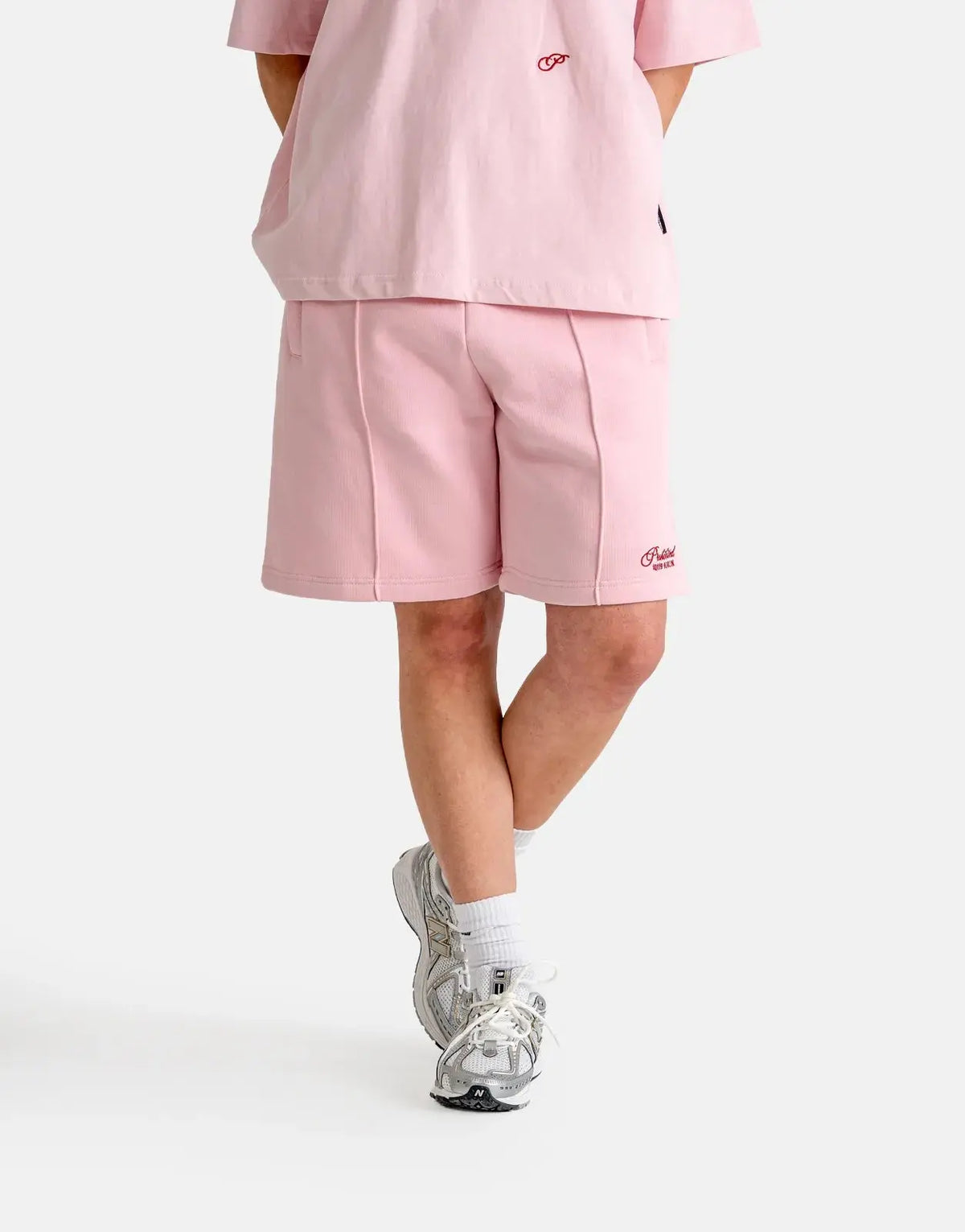Prohibited Hometown Cherry Pink Sweatshorts - view 2