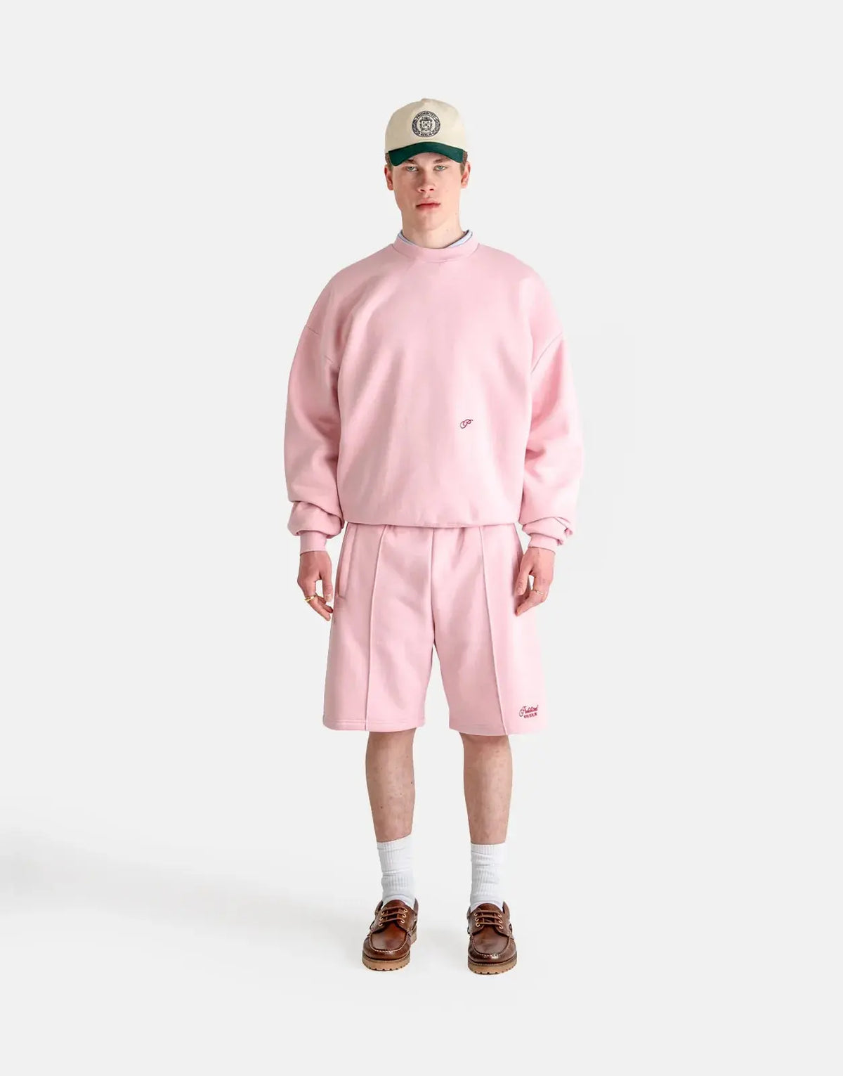 Prohibited Hometown Cherry Pink Sweatshorts - view 5