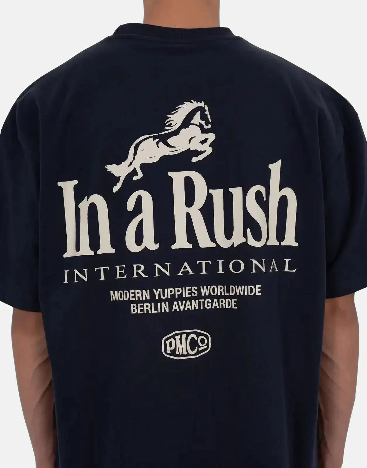 Prohibited Horse Racer Deep Blue T-Shirt - view 3