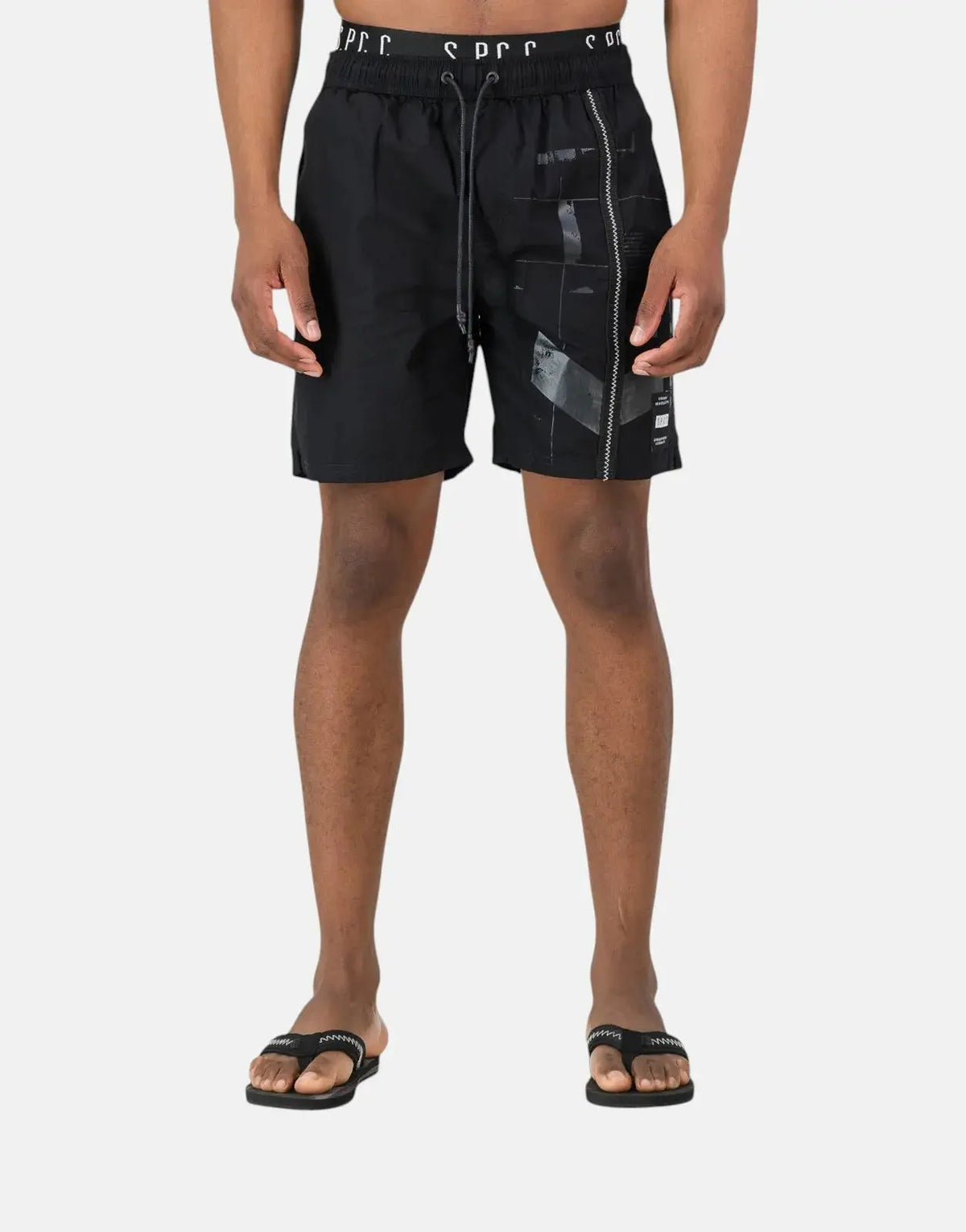 SPCC Orbit Black Pool Shorts