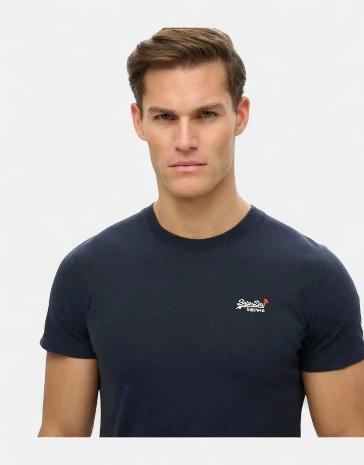 Superdry Essential Contrast EMB Eclipse Navy T-Shirt - view 3