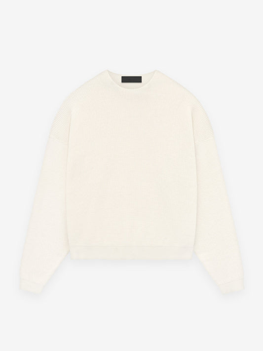 Waffle Crewneck Sweater