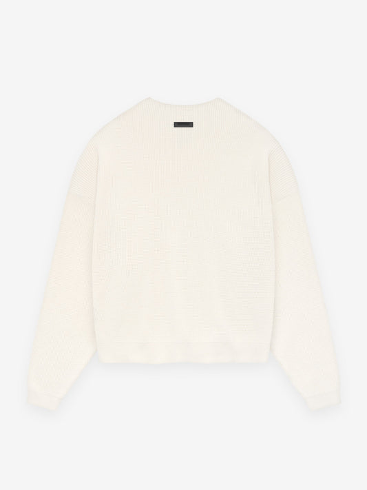 Waffle Crewneck Sweater