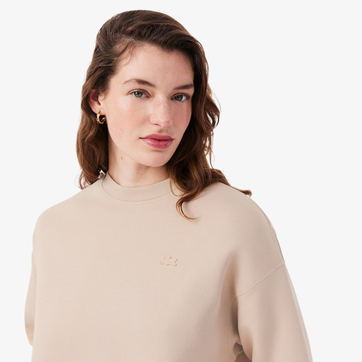 Lacoste Oversized Double Face Jersey Sweatshirt - view 3