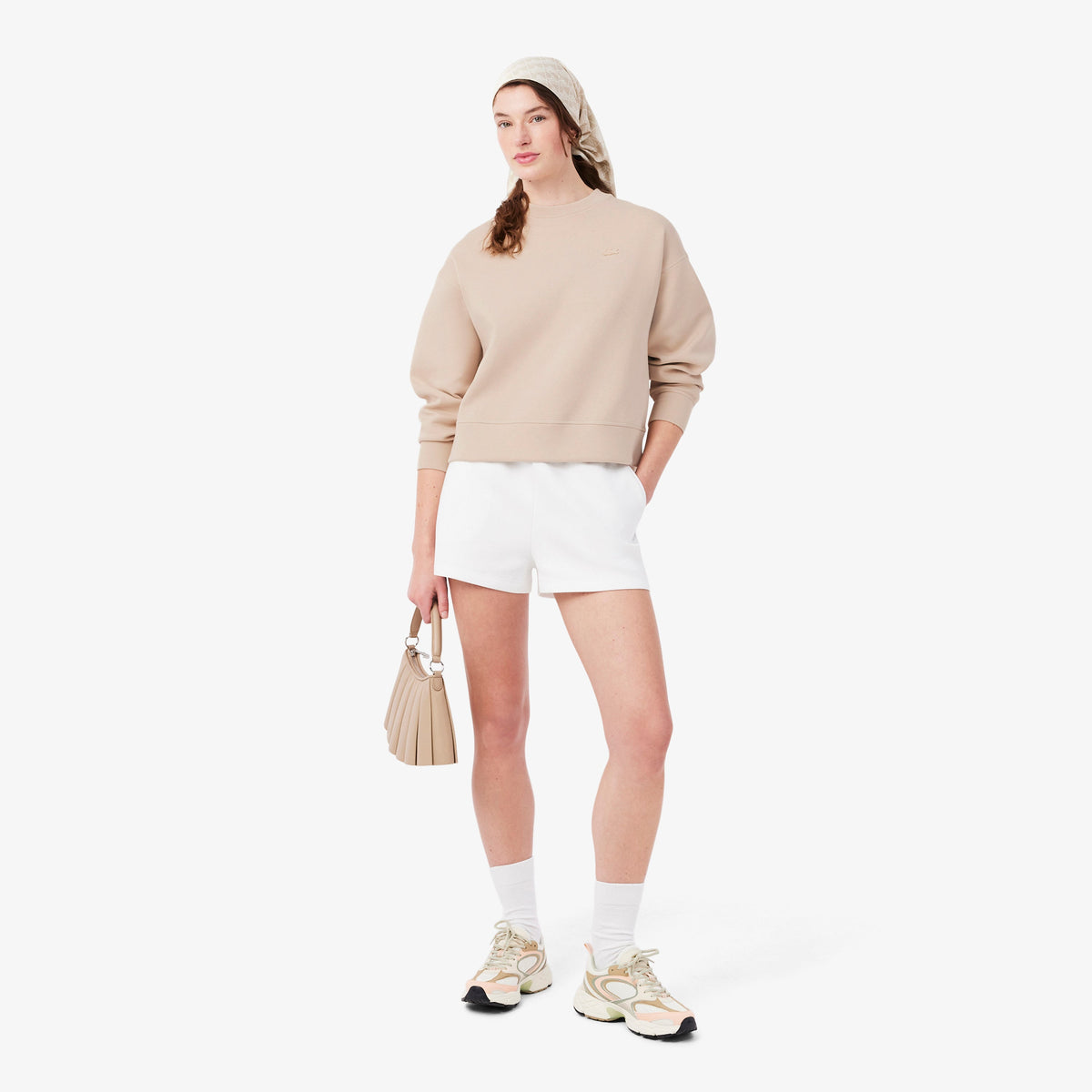 Lacoste Oversized Double Face Jersey Sweatshirt - view 2