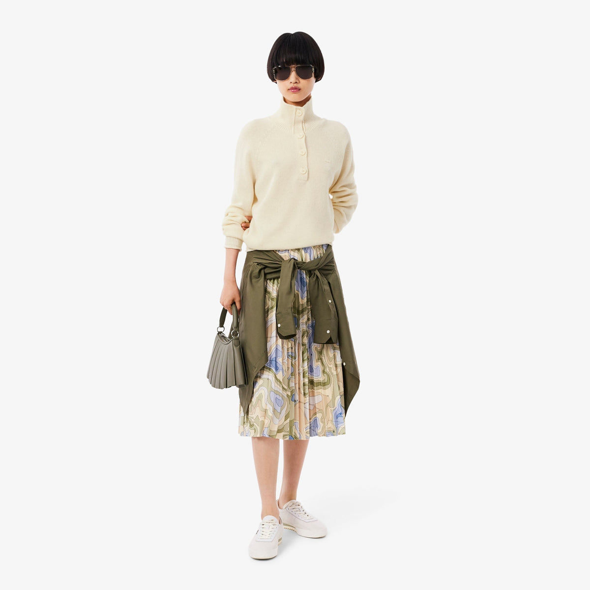 Lacoste Carded Wool High Neck Sweater - view 2