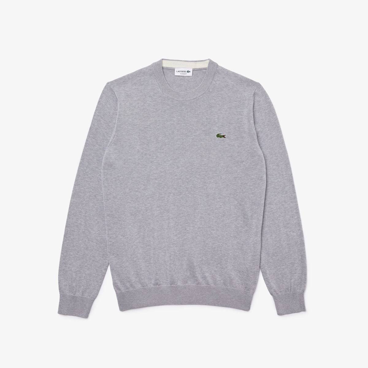 Lacoste Monochrome Crew Neck Cotton Sweater