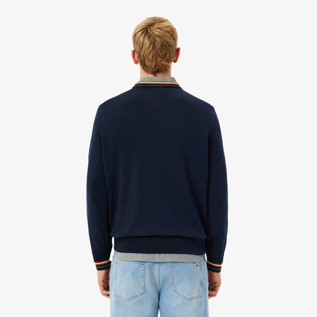 Lacoste Striped Cotton Jersey Sweater - view 5