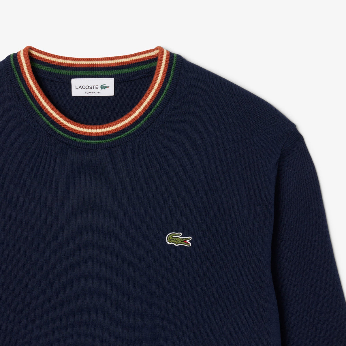 Lacoste Striped Cotton Jersey Sweater - view 6