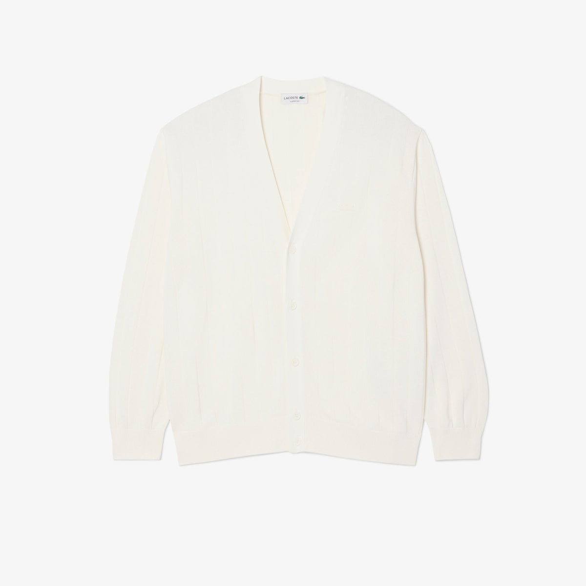 Lacoste Fluid Rib Knit Cardigan - view 3
