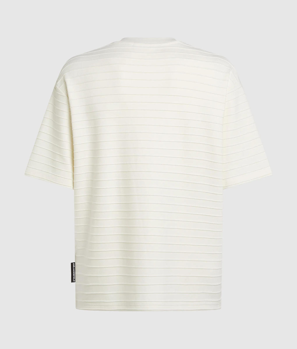 Ikon textured striped T-shirt