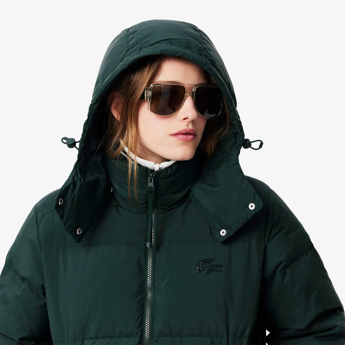 Lacoste Relaxed Fit Hooded Down Jacket - view 4