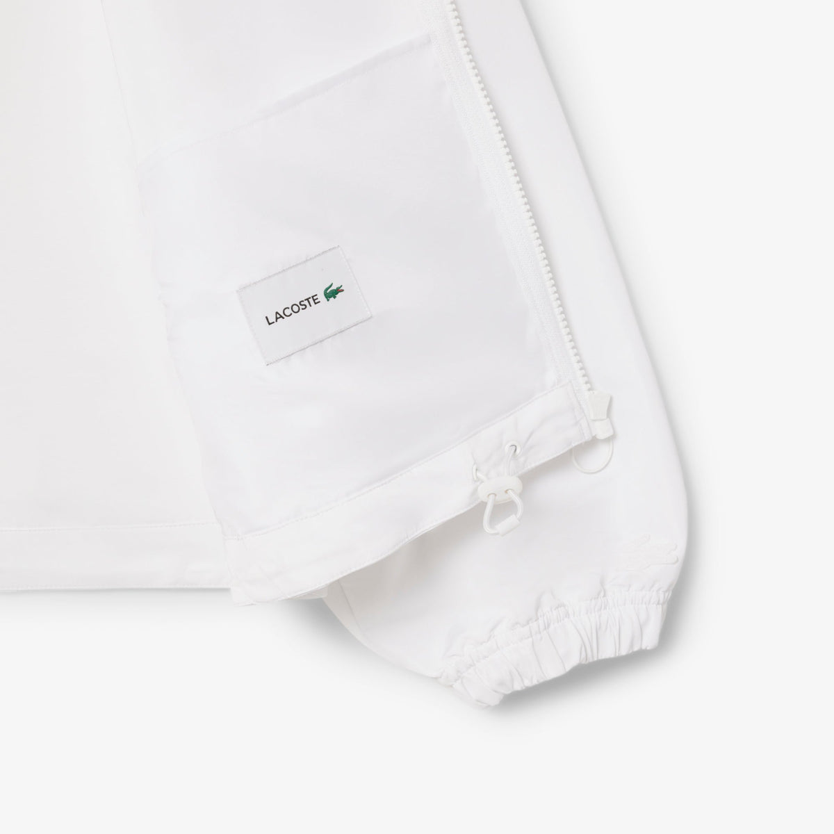 Lacoste Cropped Zip-Up Hooded Jacket - view 3