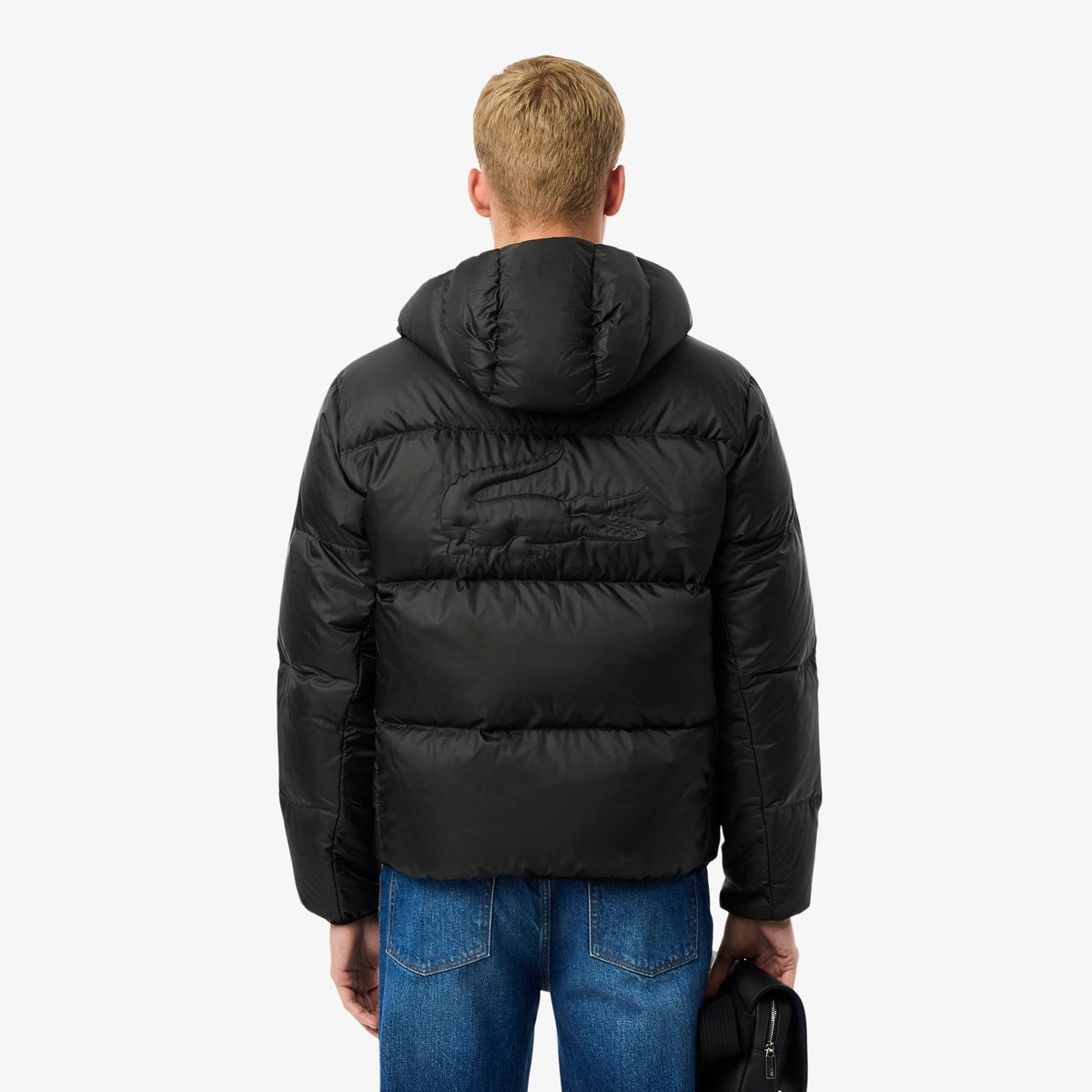 Lacoste Short Water-Repellent Hooded Puffed Jacket - view 5