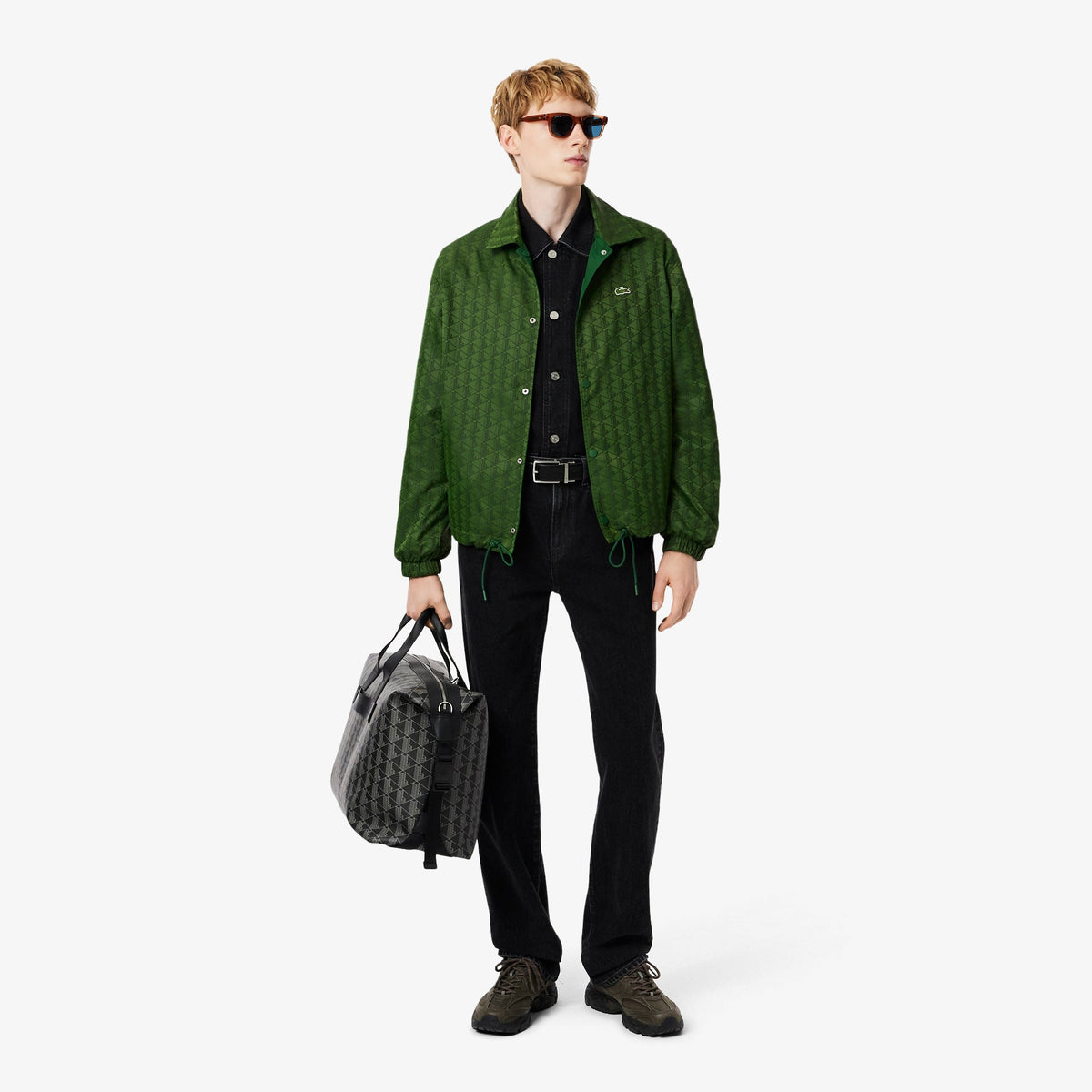 Lacoste Reversible Bi Material Monogram Jacket - view 2