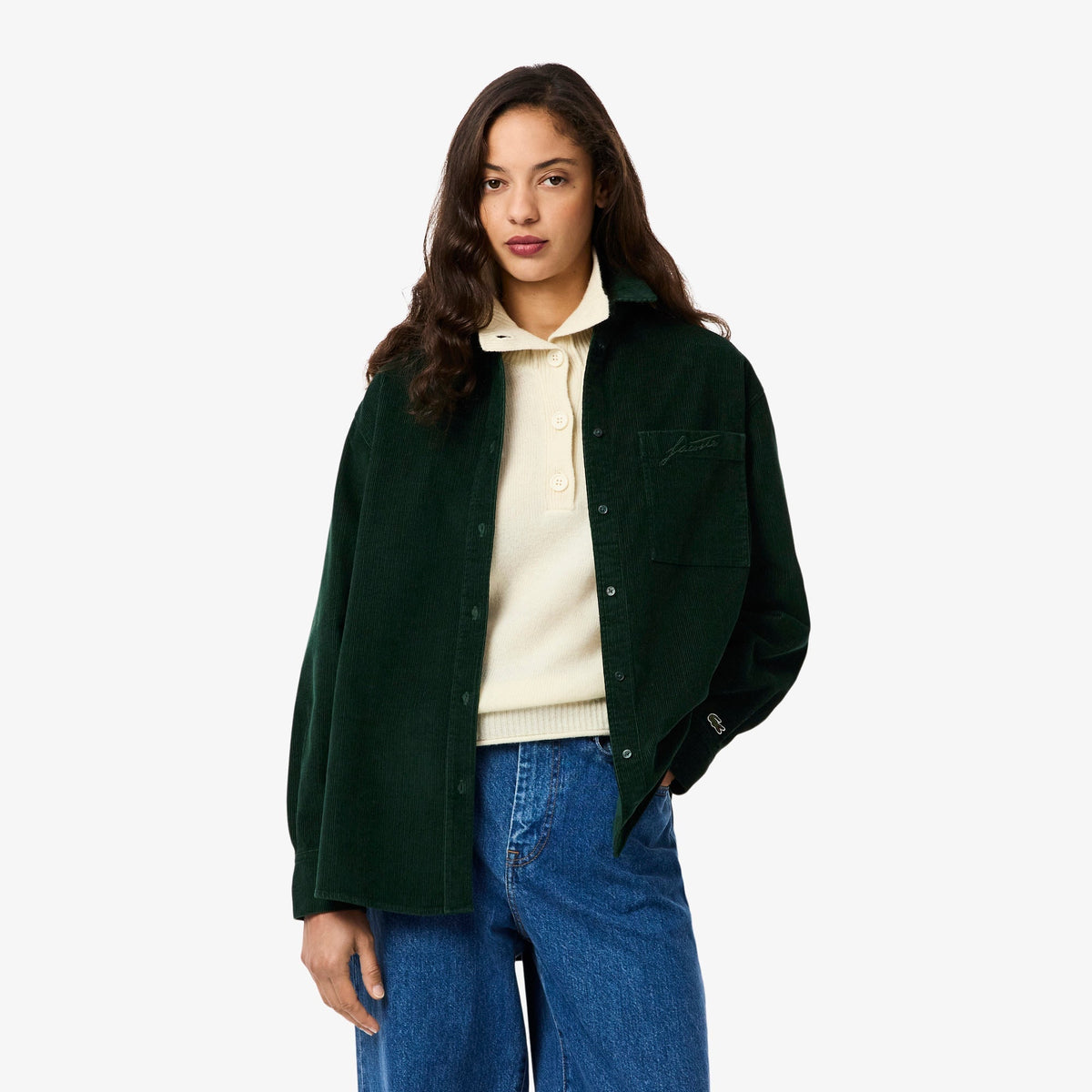 Lacoste Oversized Corduroy Overshirt