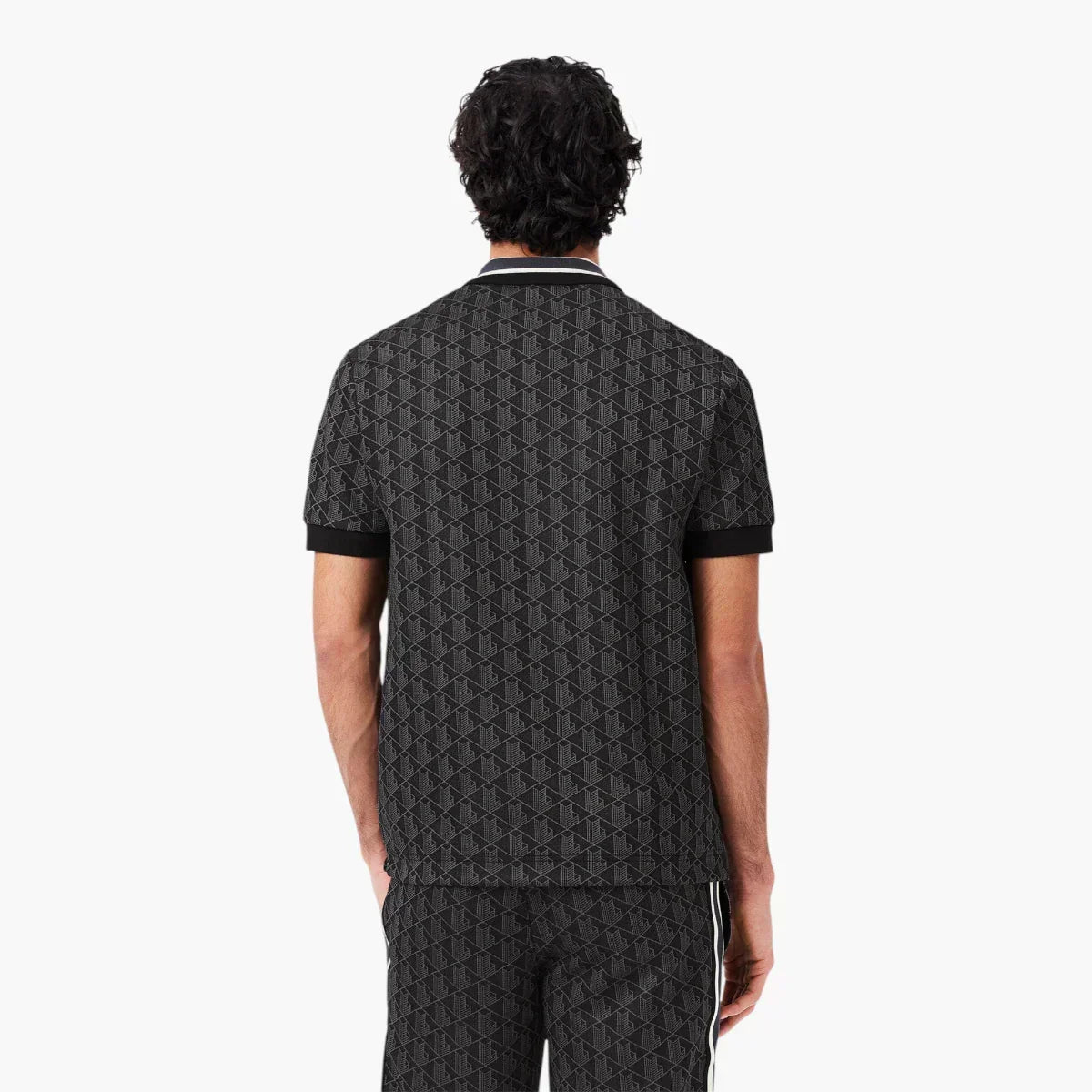 Classic Fit Monogram Jacquard Polo Shirt