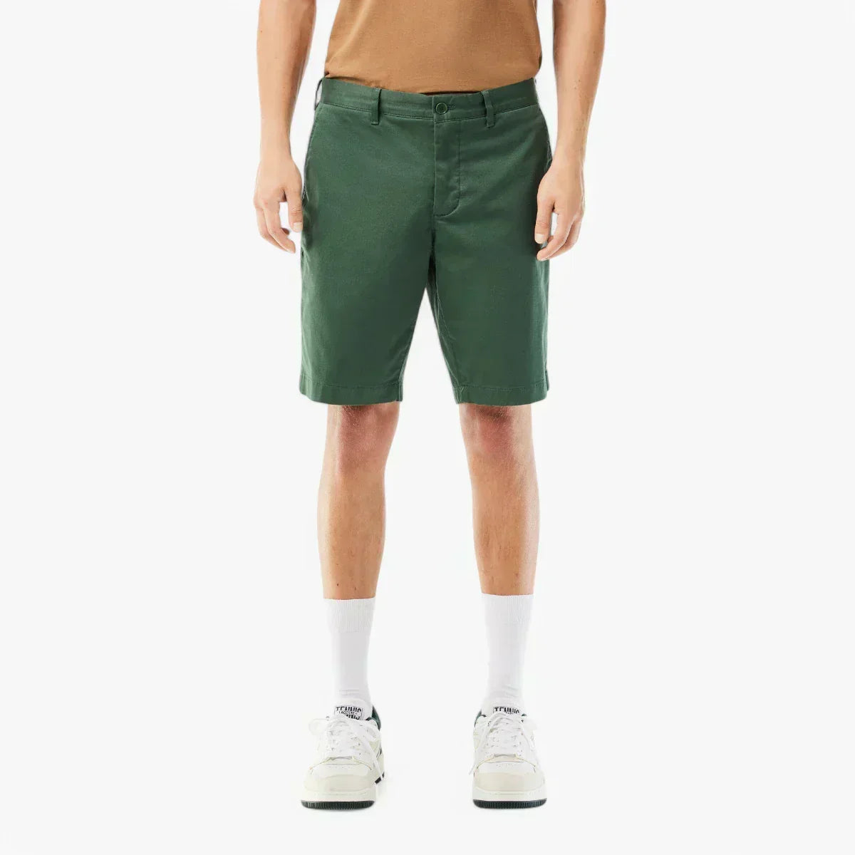 Slim Fit Stretch Cotton Shorts