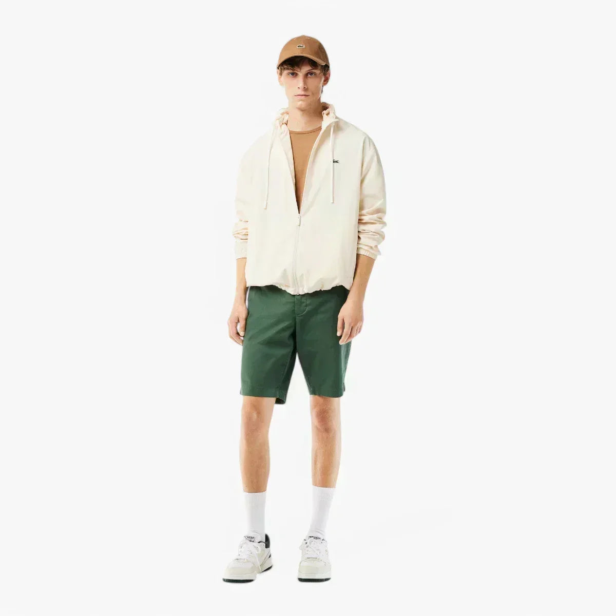 Slim Fit Stretch Cotton Shorts