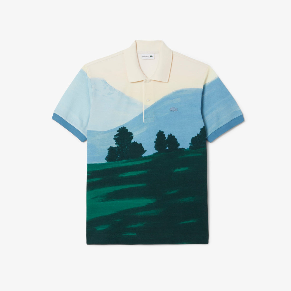 Lacoste Classic Fit Printed Petit Piqué Polo Shirt - view 5