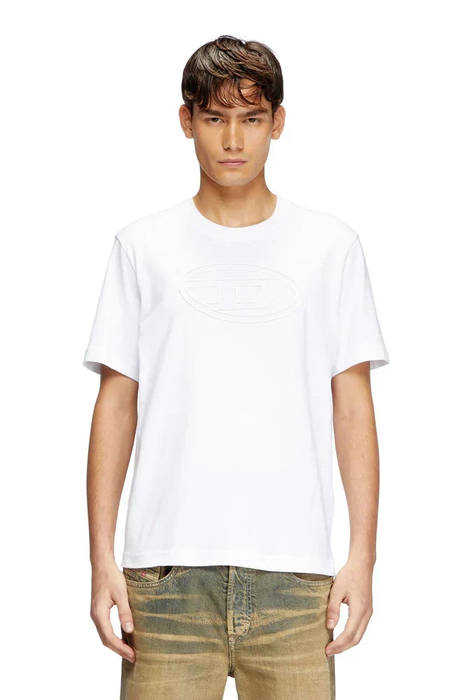 T-shirt with embossed Oval D